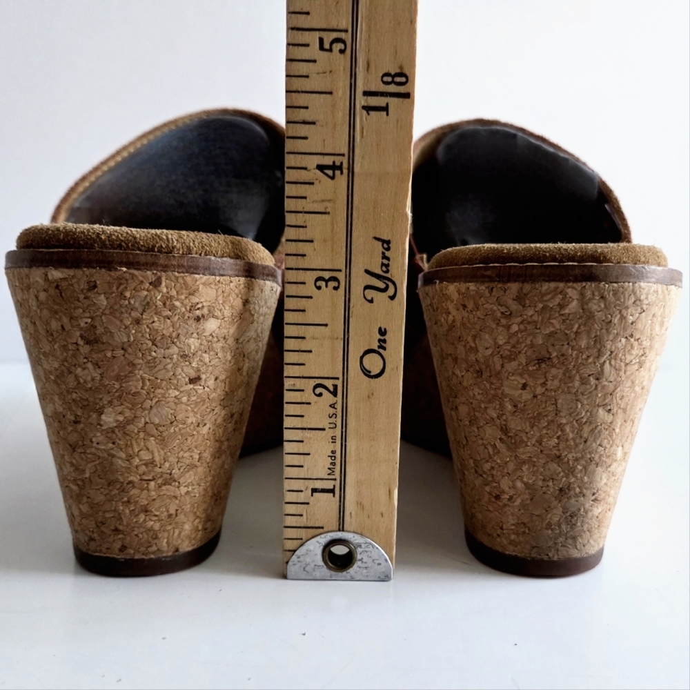 Clarks Artisan Platform Slip-On Wedges, Suede Sunset Colors, Size 10 - Picture 9 of 16